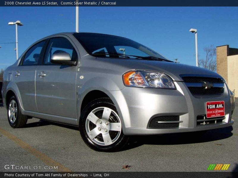 Cosmic Silver Metallic / Charcoal 2008 Chevrolet Aveo LS Sedan