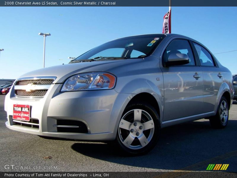 Cosmic Silver Metallic / Charcoal 2008 Chevrolet Aveo LS Sedan