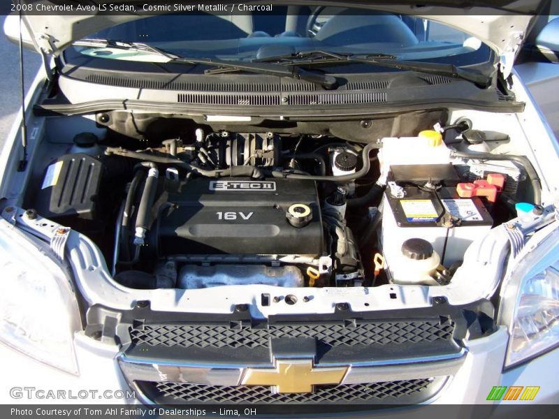 Cosmic Silver Metallic / Charcoal 2008 Chevrolet Aveo LS Sedan