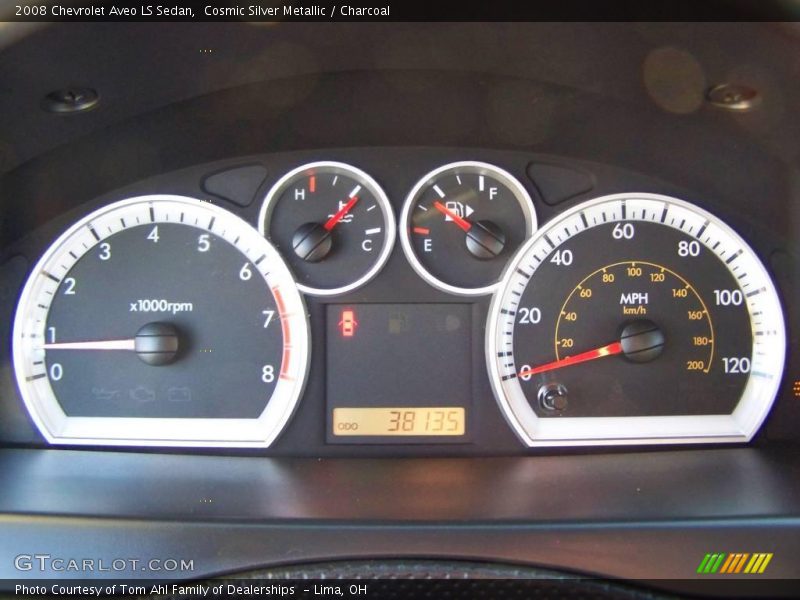 Cosmic Silver Metallic / Charcoal 2008 Chevrolet Aveo LS Sedan