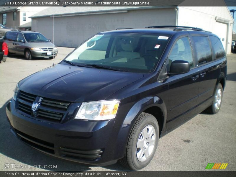 Blackberry Metallic / Medium Slate Gray/Light Shale 2010 Dodge Grand Caravan SE