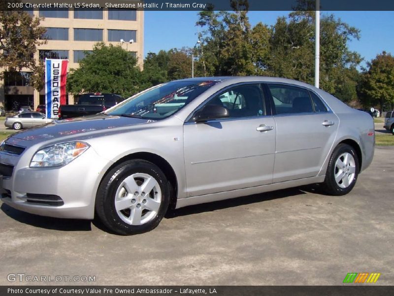 Silverstone Metallic / Titanium Gray 2008 Chevrolet Malibu LS Sedan