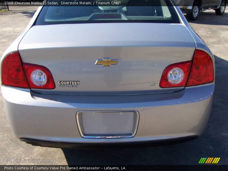 Silverstone Metallic / Titanium Gray 2008 Chevrolet Malibu LS Sedan