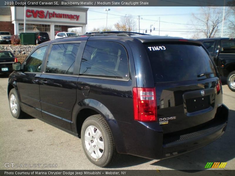Blackberry Metallic / Medium Slate Gray/Light Shale 2010 Dodge Grand Caravan SE