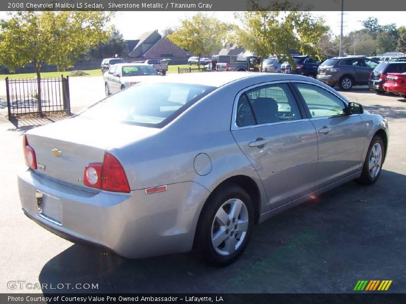 Silverstone Metallic / Titanium Gray 2008 Chevrolet Malibu LS Sedan