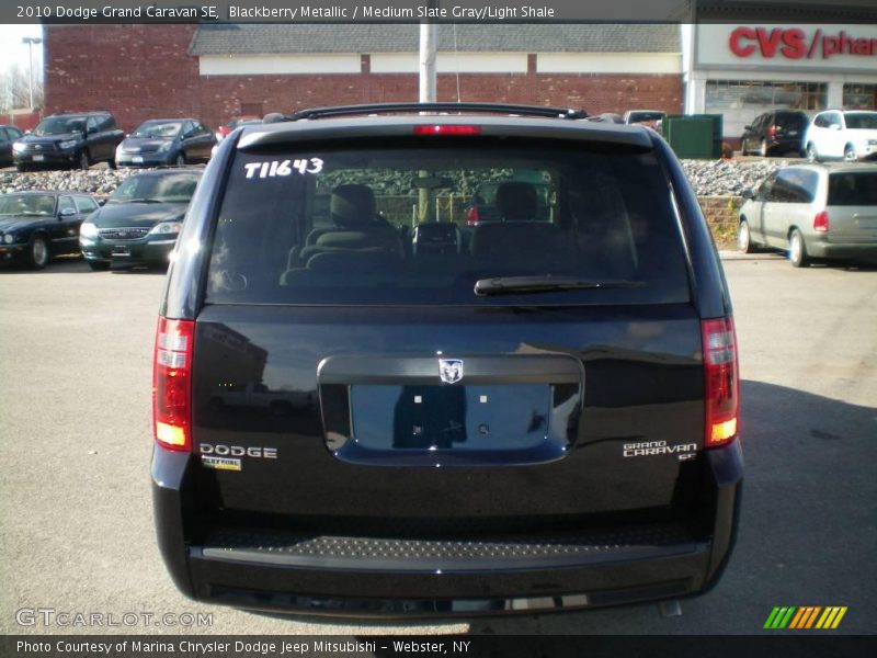 Blackberry Metallic / Medium Slate Gray/Light Shale 2010 Dodge Grand Caravan SE