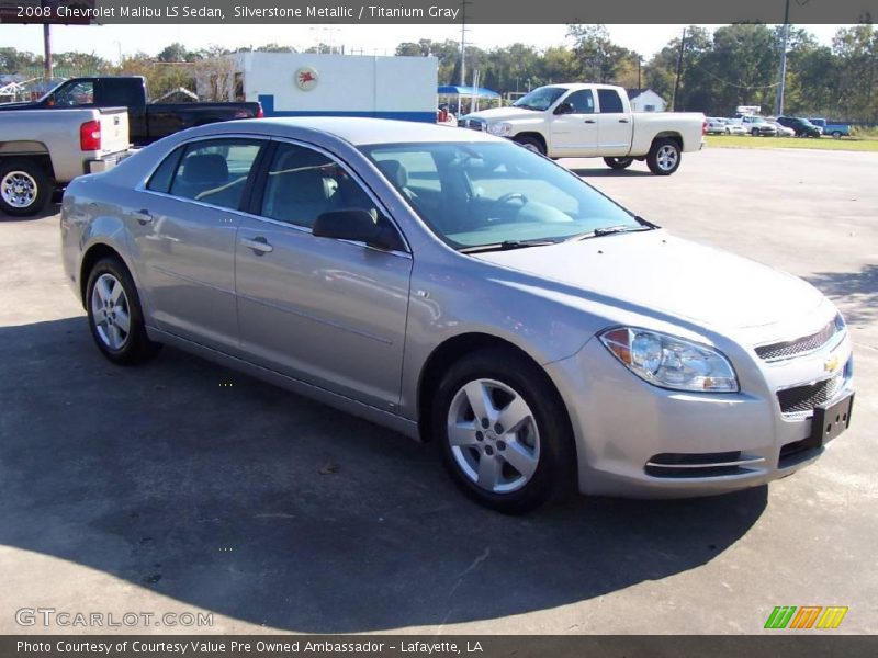 Silverstone Metallic / Titanium Gray 2008 Chevrolet Malibu LS Sedan