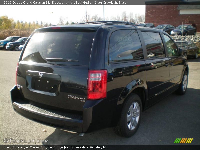 Blackberry Metallic / Medium Slate Gray/Light Shale 2010 Dodge Grand Caravan SE