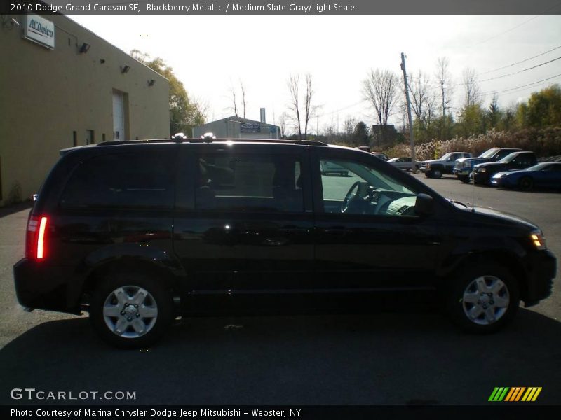 Blackberry Metallic / Medium Slate Gray/Light Shale 2010 Dodge Grand Caravan SE