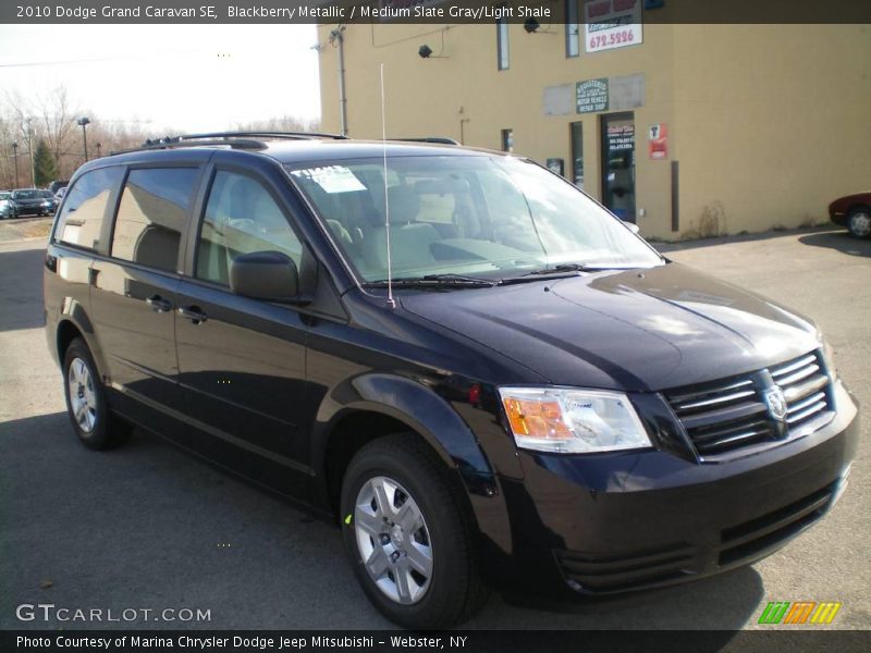 Blackberry Metallic / Medium Slate Gray/Light Shale 2010 Dodge Grand Caravan SE