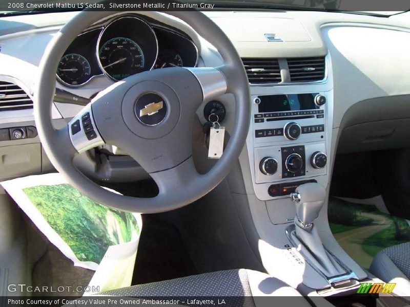 Silverstone Metallic / Titanium Gray 2008 Chevrolet Malibu LS Sedan