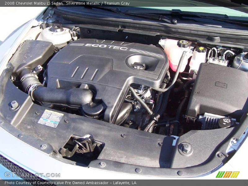 Silverstone Metallic / Titanium Gray 2008 Chevrolet Malibu LS Sedan