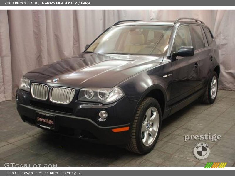 Monaco Blue Metallic / Beige 2008 BMW X3 3.0si