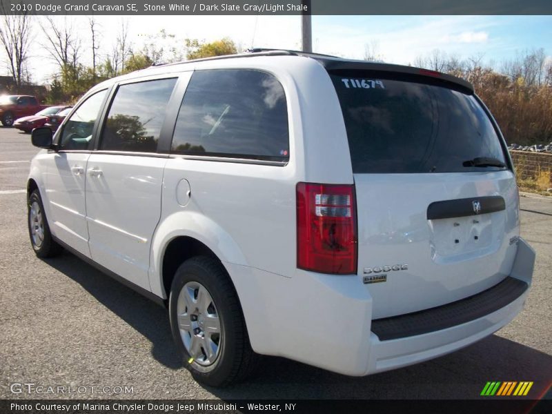 Stone White / Dark Slate Gray/Light Shale 2010 Dodge Grand Caravan SE