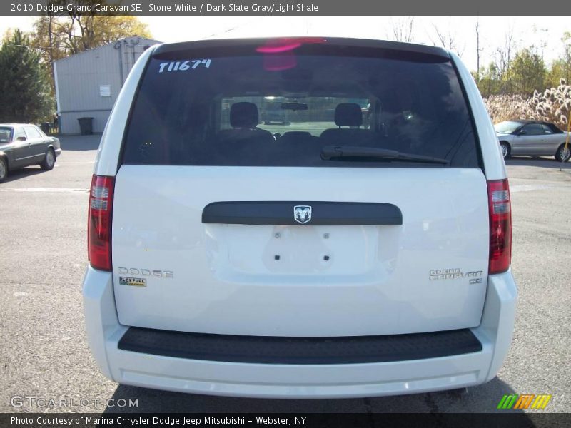 Stone White / Dark Slate Gray/Light Shale 2010 Dodge Grand Caravan SE