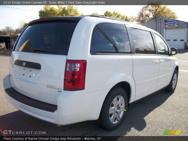 Stone White / Dark Slate Gray/Light Shale 2010 Dodge Grand Caravan SE