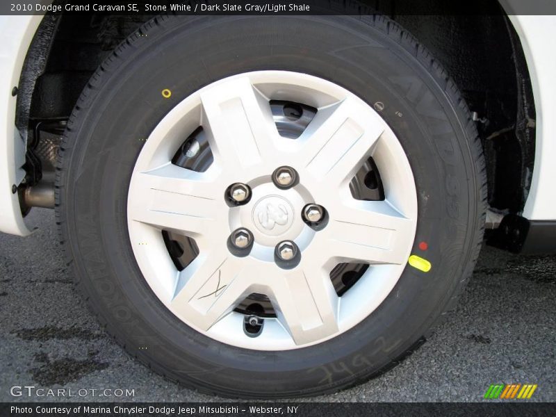 Stone White / Dark Slate Gray/Light Shale 2010 Dodge Grand Caravan SE