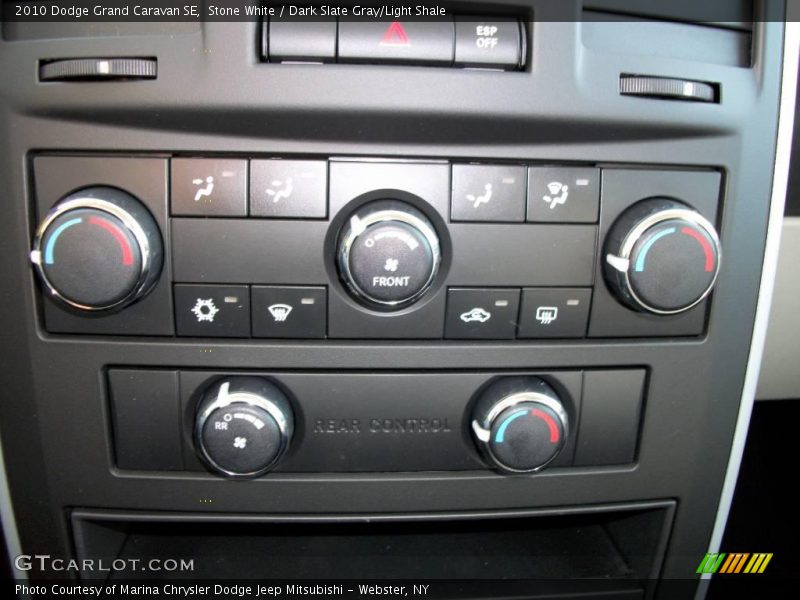 Stone White / Dark Slate Gray/Light Shale 2010 Dodge Grand Caravan SE