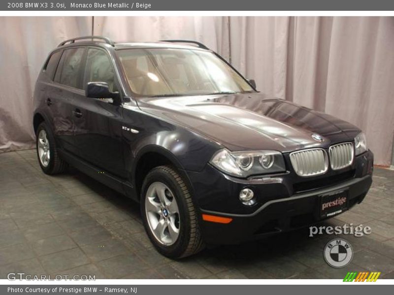 Monaco Blue Metallic / Beige 2008 BMW X3 3.0si