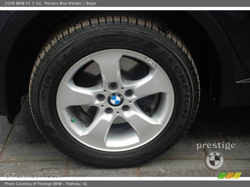 Monaco Blue Metallic / Beige 2008 BMW X3 3.0si