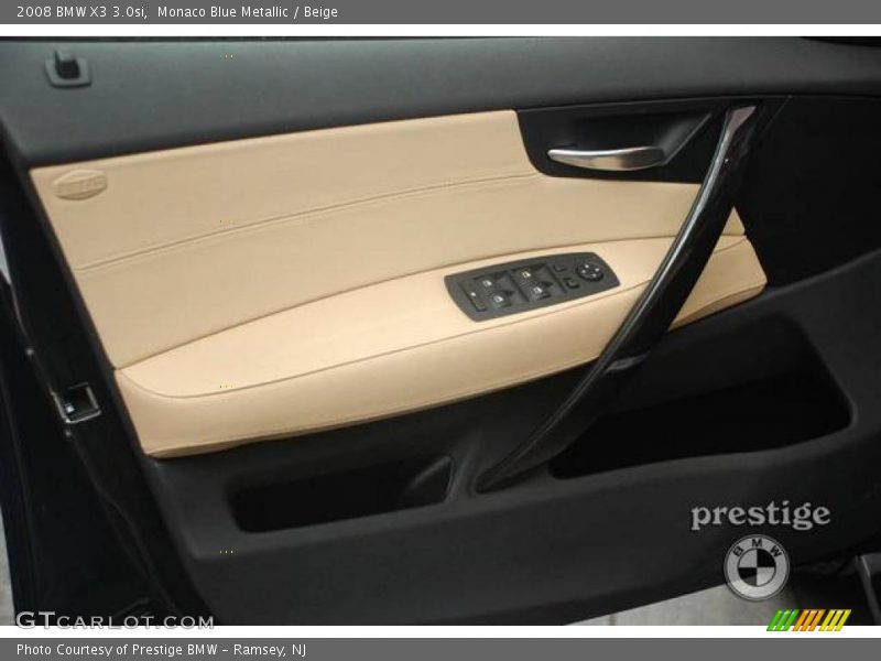 Monaco Blue Metallic / Beige 2008 BMW X3 3.0si