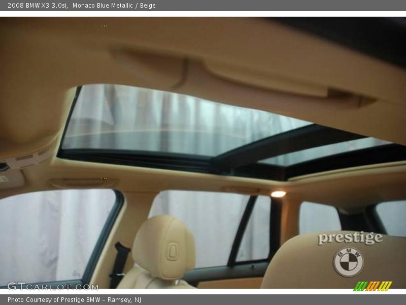 Monaco Blue Metallic / Beige 2008 BMW X3 3.0si