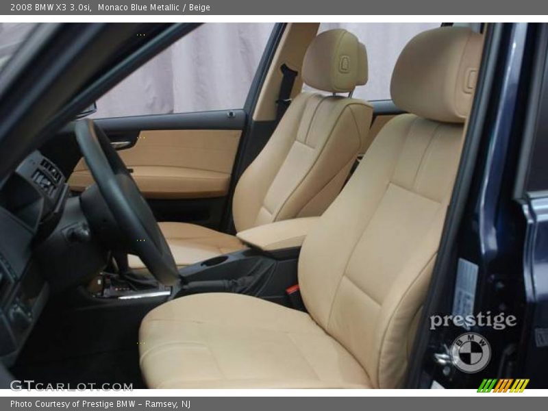 Monaco Blue Metallic / Beige 2008 BMW X3 3.0si