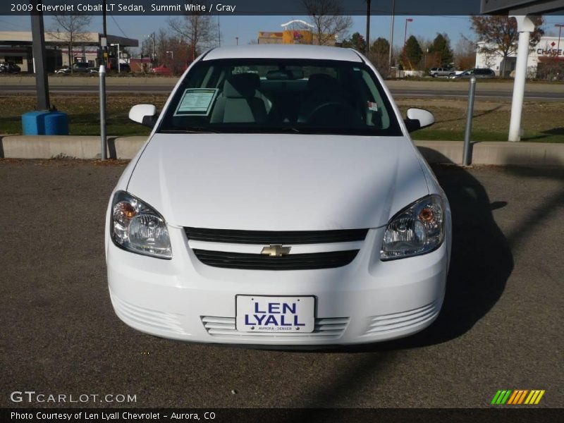 Summit White / Gray 2009 Chevrolet Cobalt LT Sedan