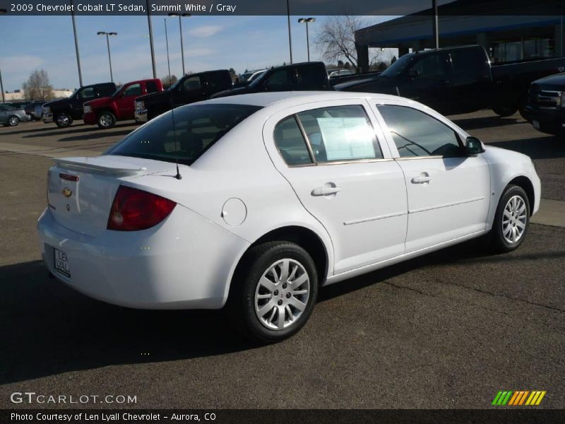 Summit White / Gray 2009 Chevrolet Cobalt LT Sedan
