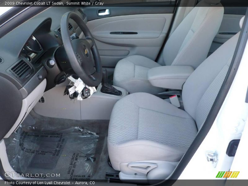 Summit White / Gray 2009 Chevrolet Cobalt LT Sedan