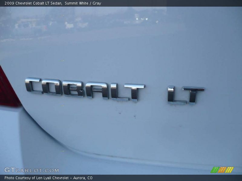 Summit White / Gray 2009 Chevrolet Cobalt LT Sedan