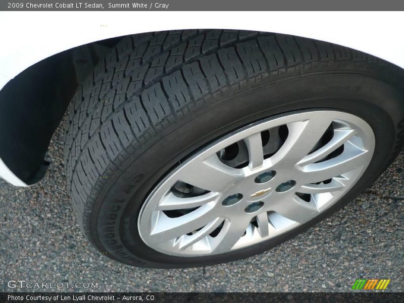 Summit White / Gray 2009 Chevrolet Cobalt LT Sedan