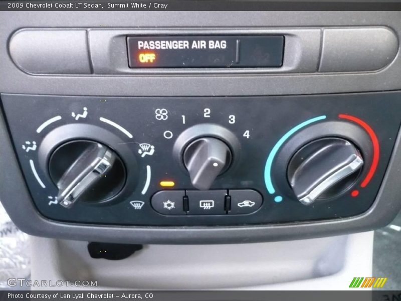 Summit White / Gray 2009 Chevrolet Cobalt LT Sedan
