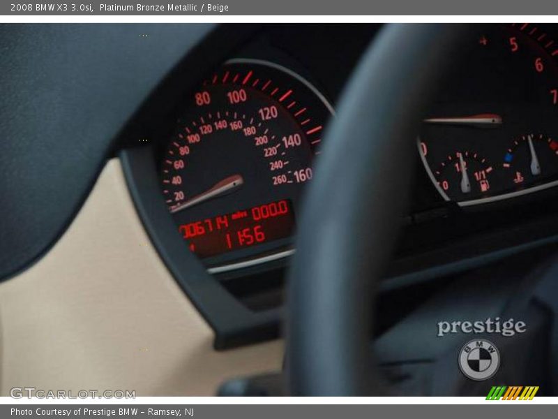 Platinum Bronze Metallic / Beige 2008 BMW X3 3.0si