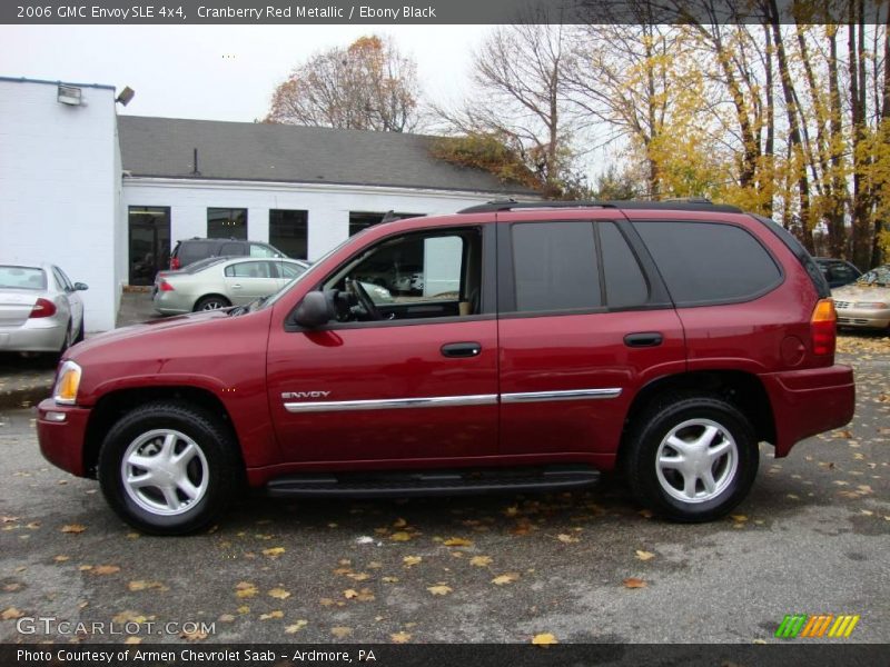 Cranberry Red Metallic / Ebony Black 2006 GMC Envoy SLE 4x4