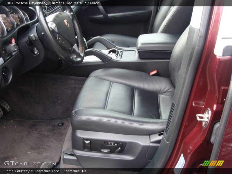 Carmona Red Metallic / Black 2004 Porsche Cayenne S