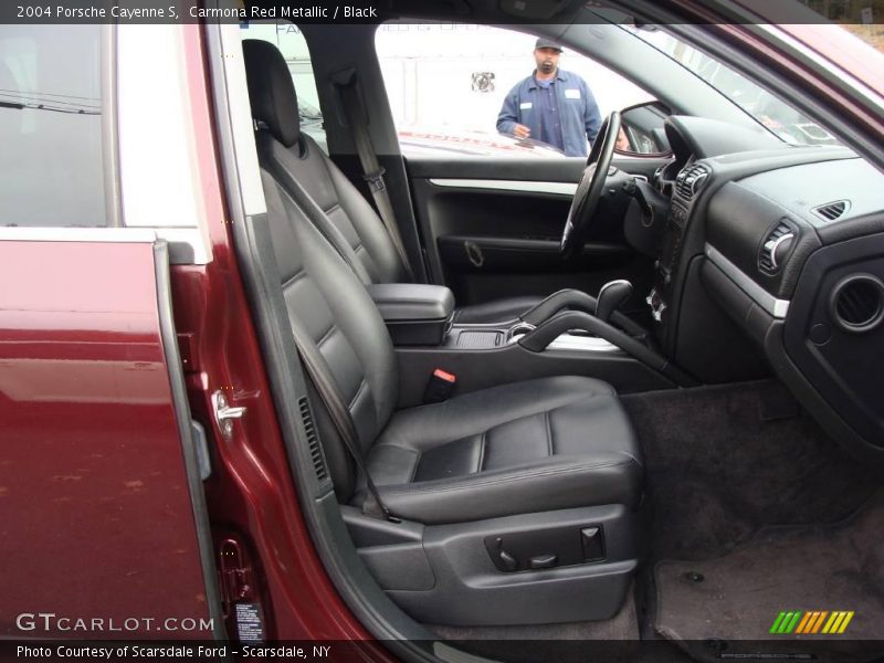 Carmona Red Metallic / Black 2004 Porsche Cayenne S