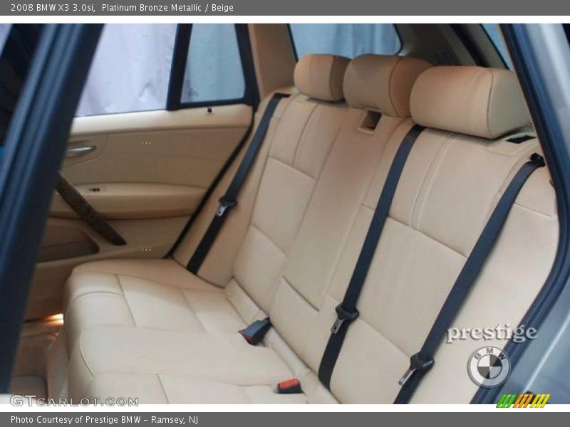 Platinum Bronze Metallic / Beige 2008 BMW X3 3.0si