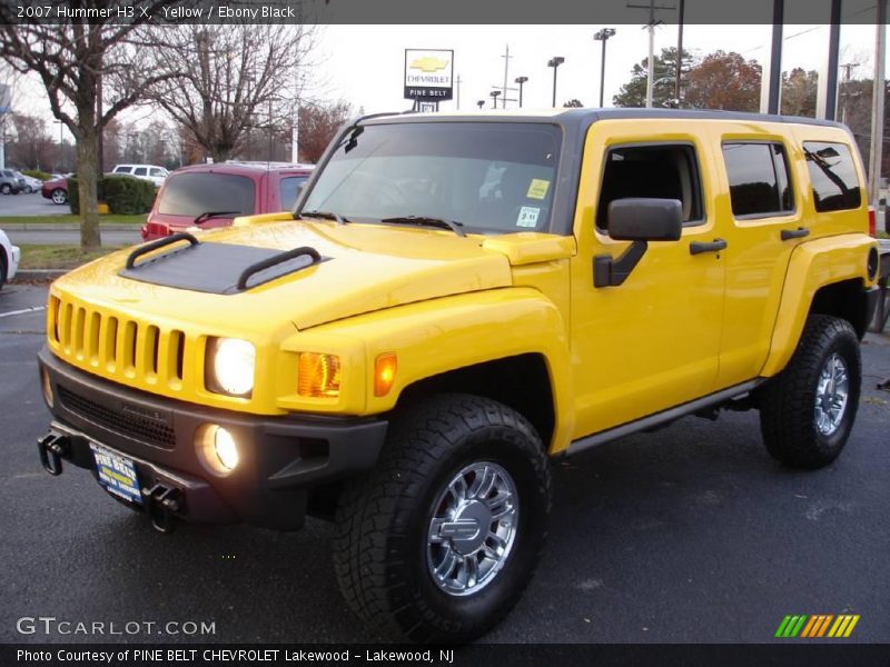 Yellow / Ebony Black 2007 Hummer H3 X