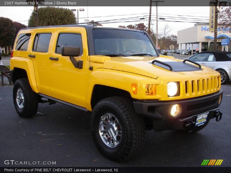 Yellow / Ebony Black 2007 Hummer H3 X