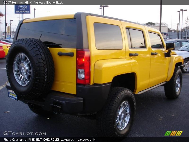 Yellow / Ebony Black 2007 Hummer H3 X
