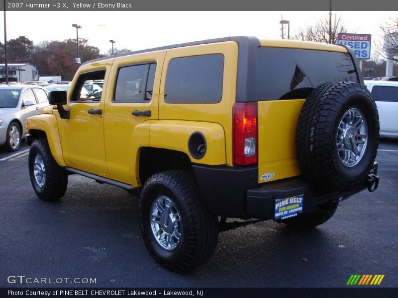 Yellow / Ebony Black 2007 Hummer H3 X