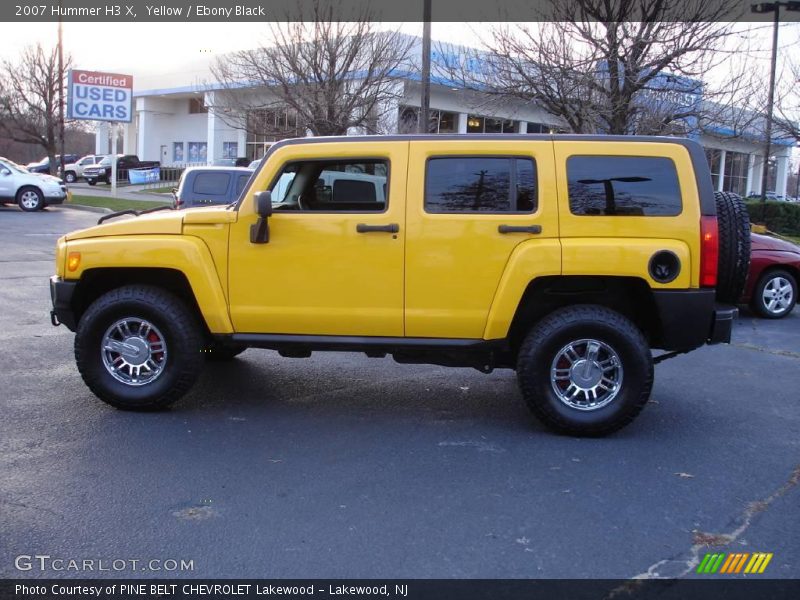 Yellow / Ebony Black 2007 Hummer H3 X