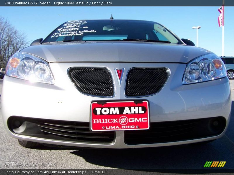 Liquid Silver Metallic / Ebony Black 2008 Pontiac G6 GT Sedan