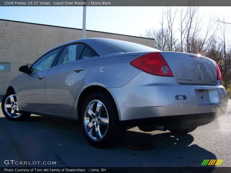 Liquid Silver Metallic / Ebony Black 2008 Pontiac G6 GT Sedan