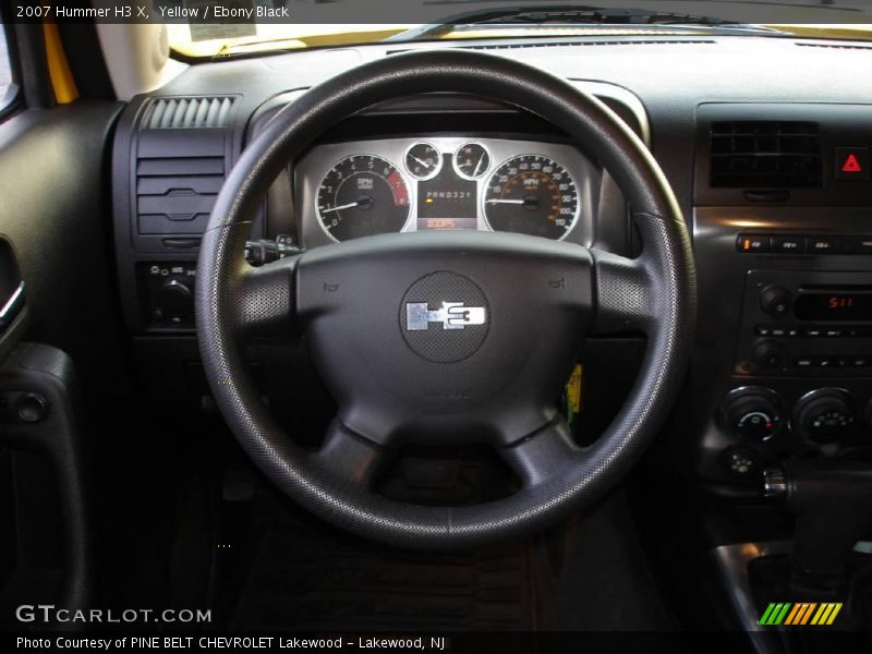 Yellow / Ebony Black 2007 Hummer H3 X