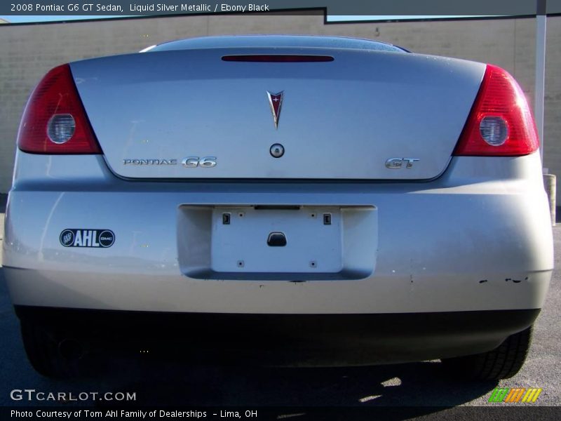 Liquid Silver Metallic / Ebony Black 2008 Pontiac G6 GT Sedan