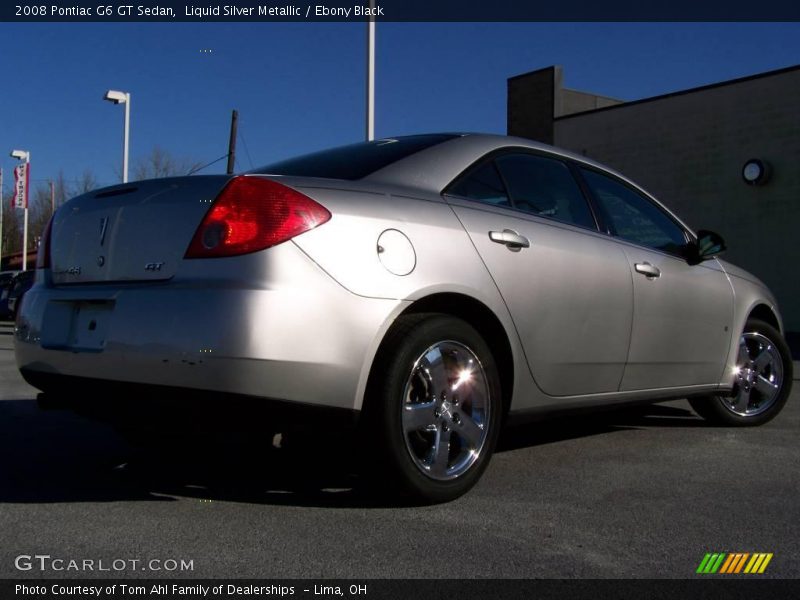 Liquid Silver Metallic / Ebony Black 2008 Pontiac G6 GT Sedan