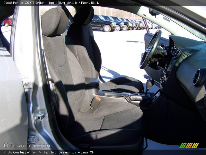 Liquid Silver Metallic / Ebony Black 2008 Pontiac G6 GT Sedan