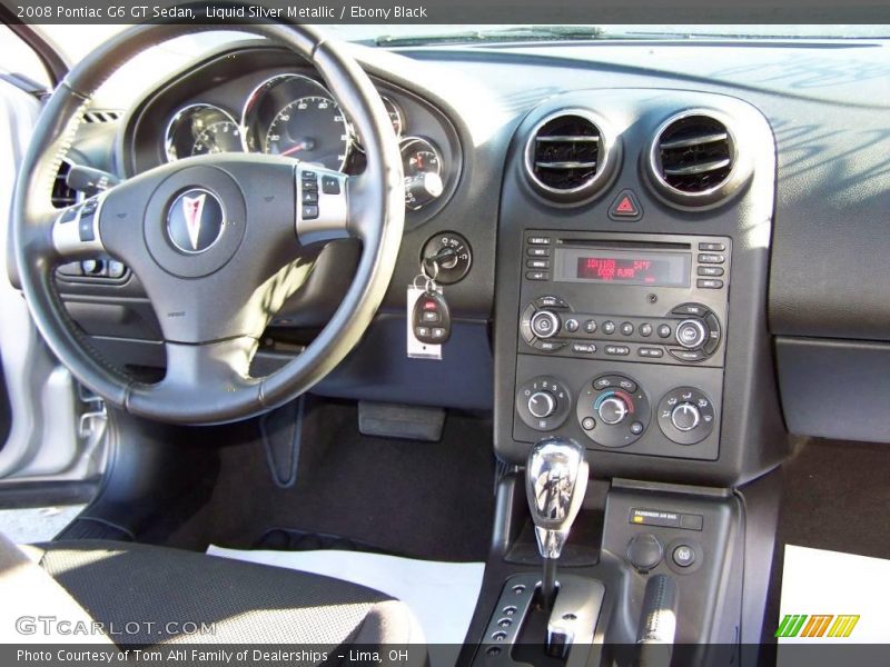 Liquid Silver Metallic / Ebony Black 2008 Pontiac G6 GT Sedan